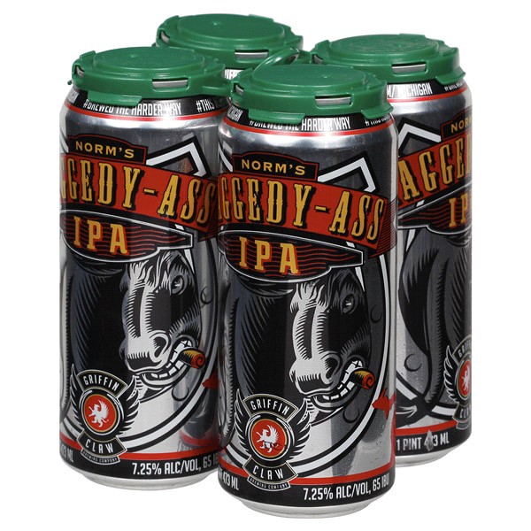 slide 6 of 13, Griffin Claw Norms Raggedy-ass Ipa, 4 ct; 16 oz