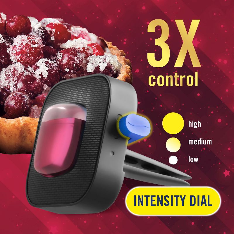 slide 4 of 10, Febreze Car Air Freshener Vent Clip - Cranberry Tart - 2ct/0.13 fl oz, 2 ct, 0.13 fl oz