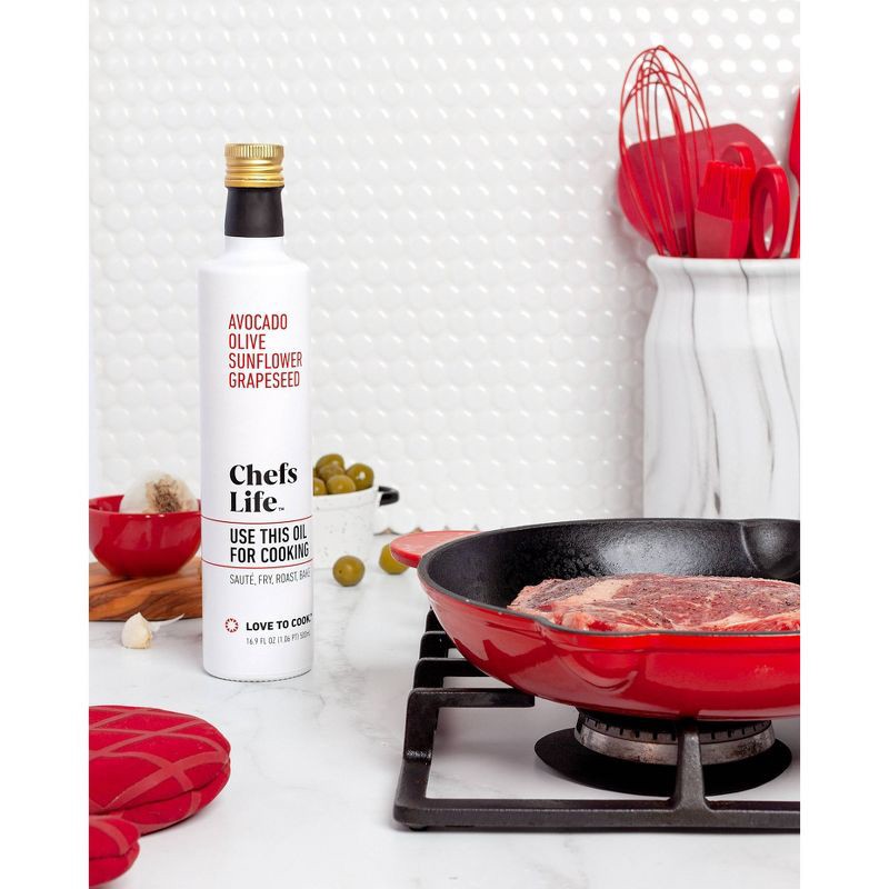 slide 4 of 6, Chefs Life Cooking Oil - 16.9 fl oz, 16.9 fl oz