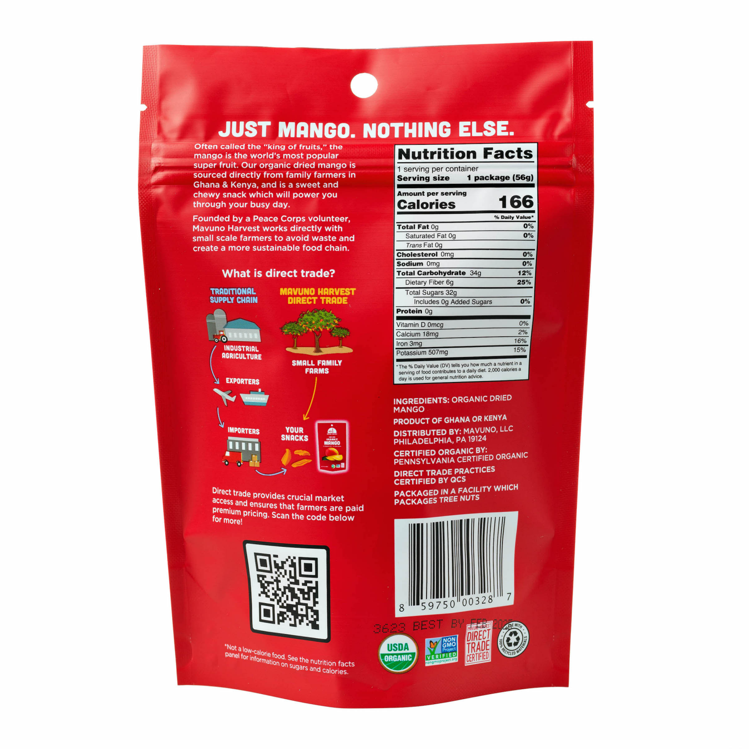 slide 2 of 2, Mavuno Harvest Organic Dried Mango 6 oz, 6 oz