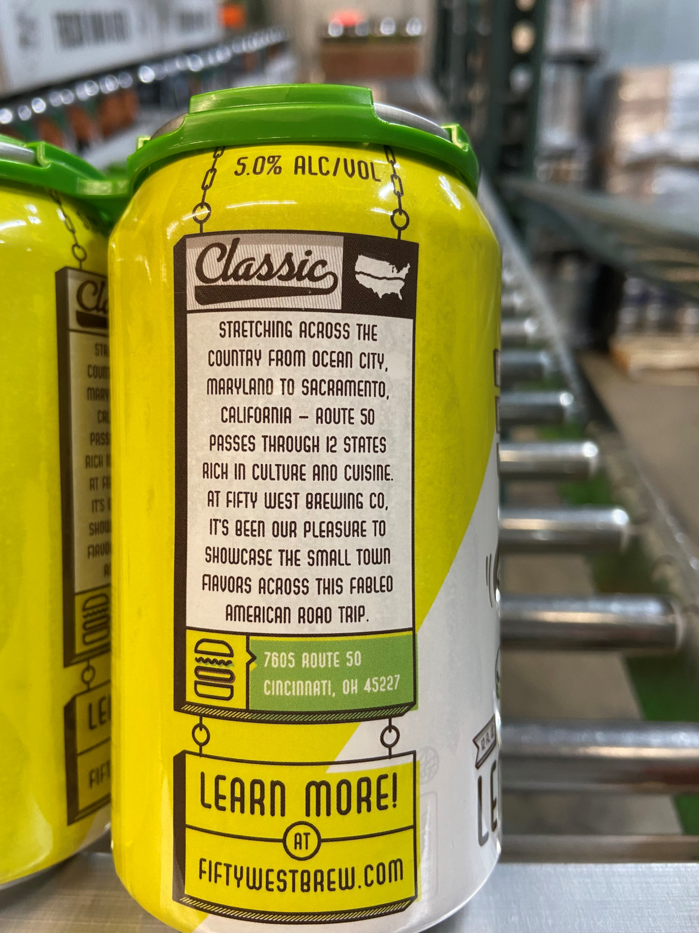 slide 2 of 2, Fifty West Hard Lemonade Cn, 6 ct; 12 oz