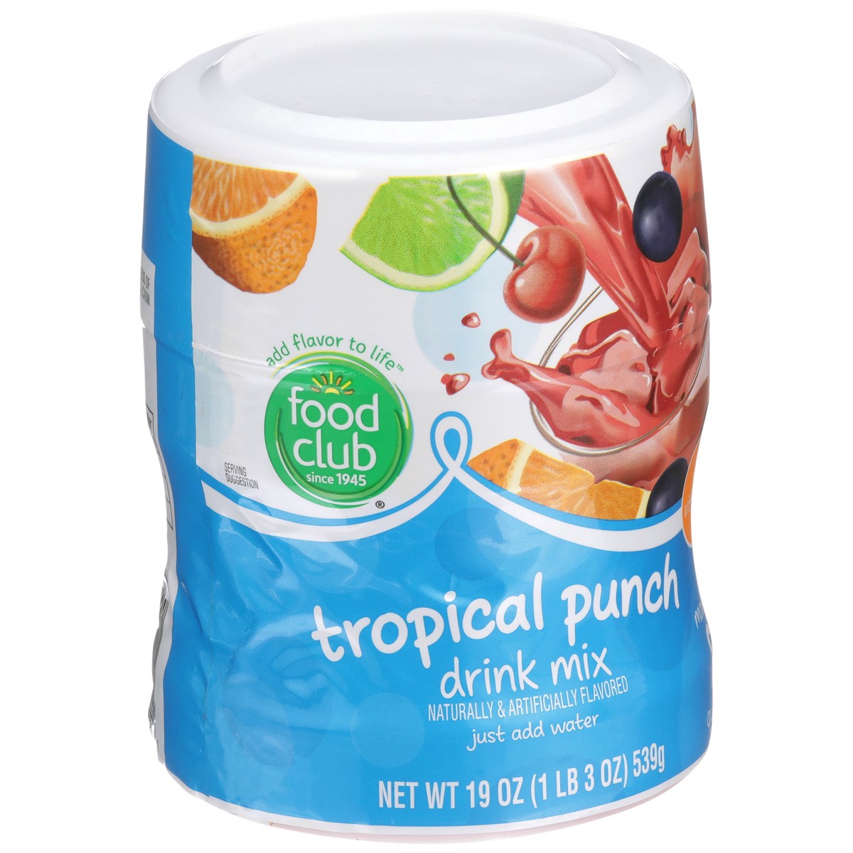 slide 2 of 9, Food Club Tropical Punch Drink Mix, 8 qt