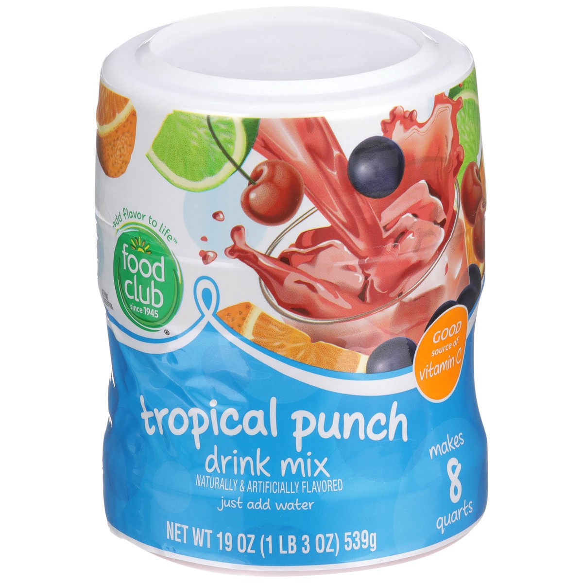 slide 3 of 9, Food Club Tropical Punch Drink Mix, 8 qt