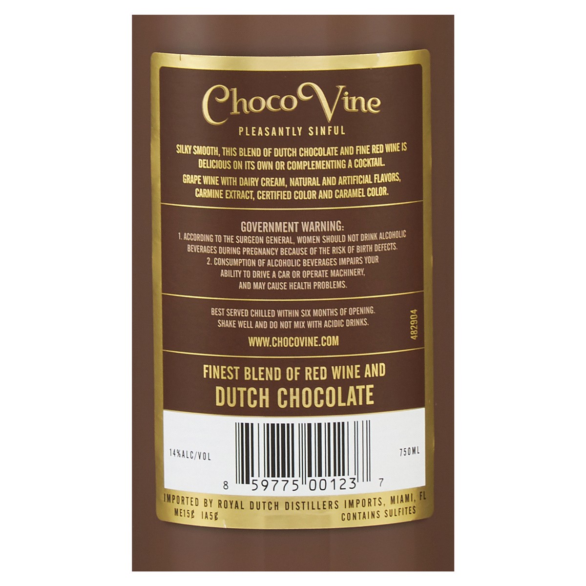 slide 2 of 2, Chocovine Wine, 750 ml