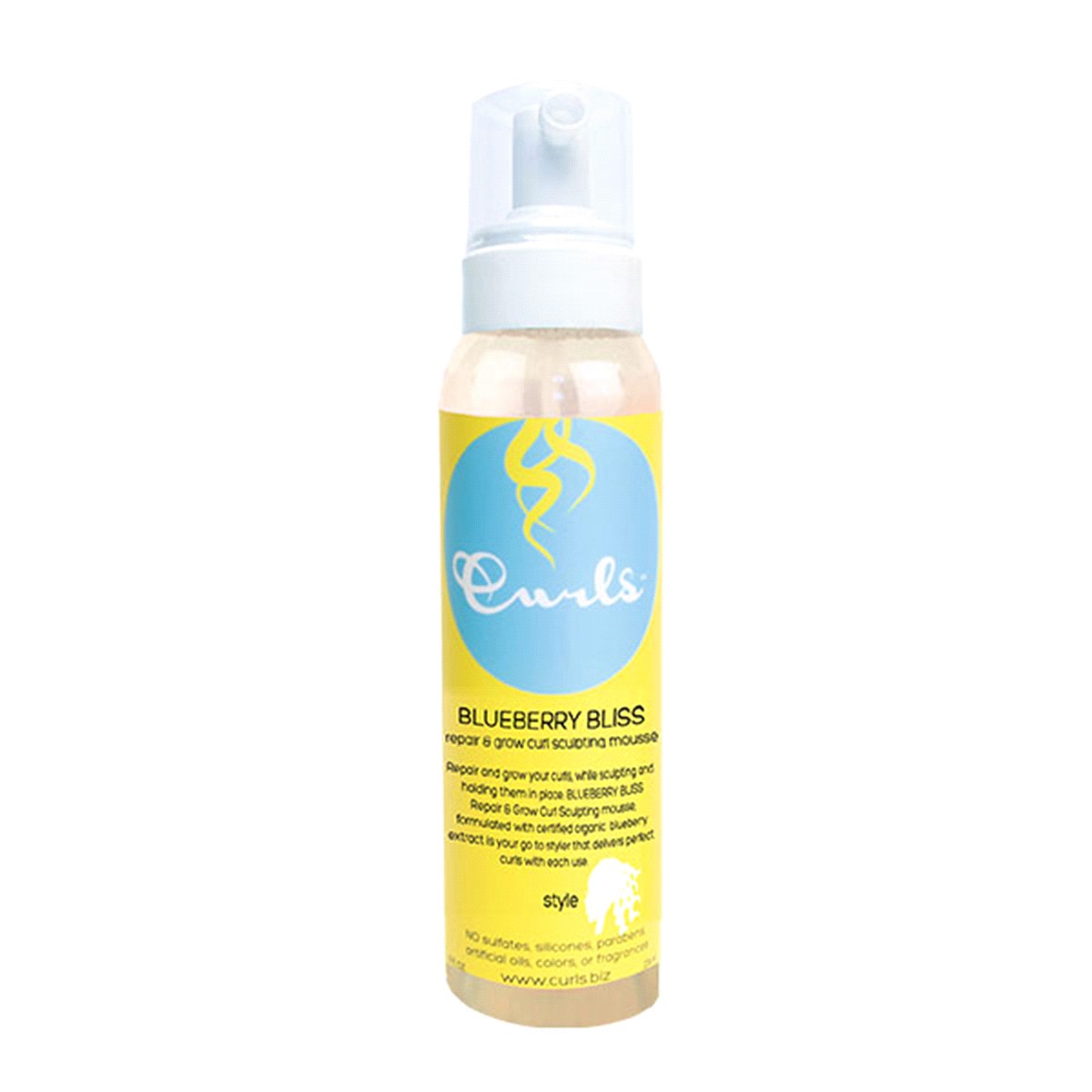 slide 1 of 2, Curls Blueberry Bliss Mousse 5.75 oz Bottle, 5.75 oz