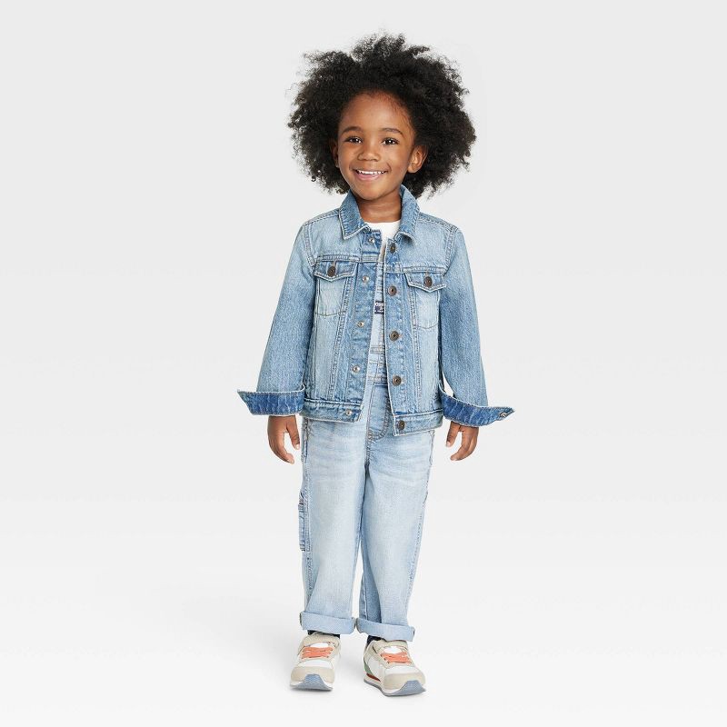 slide 3 of 3, OshKosh B'gosh Toddler Boys' Denim Jacket - Light Blue 3T, 1 ct