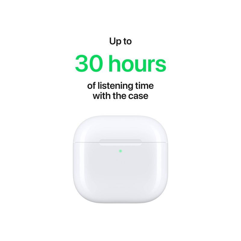 slide 6 of 8, Apple AirPods 4 Wireless Earbuds, 1 ct