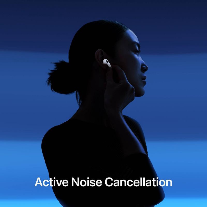 slide 3 of 9, Apple AirPods 4 Wireless Earbuds with Active Noise Cancellation, 1 ct