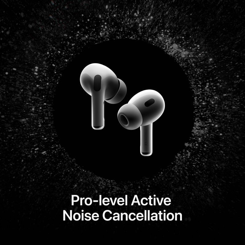 slide 3 of 8, Apple AirPods Pro 2 Wireless Earbuds with Active Noise Cancellation, 1 ct