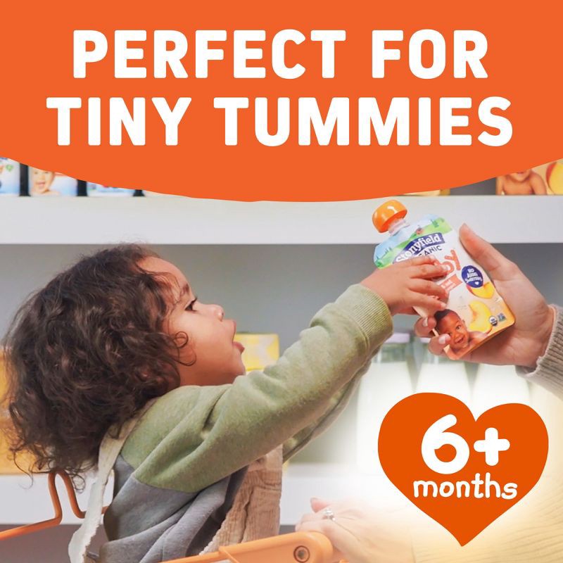 slide 5 of 10, Stonyfield Organic YoBaby Peach & Oat Whole Milk Yogurt - 13.6oz/4ct, 13.6 oz, 4 ct