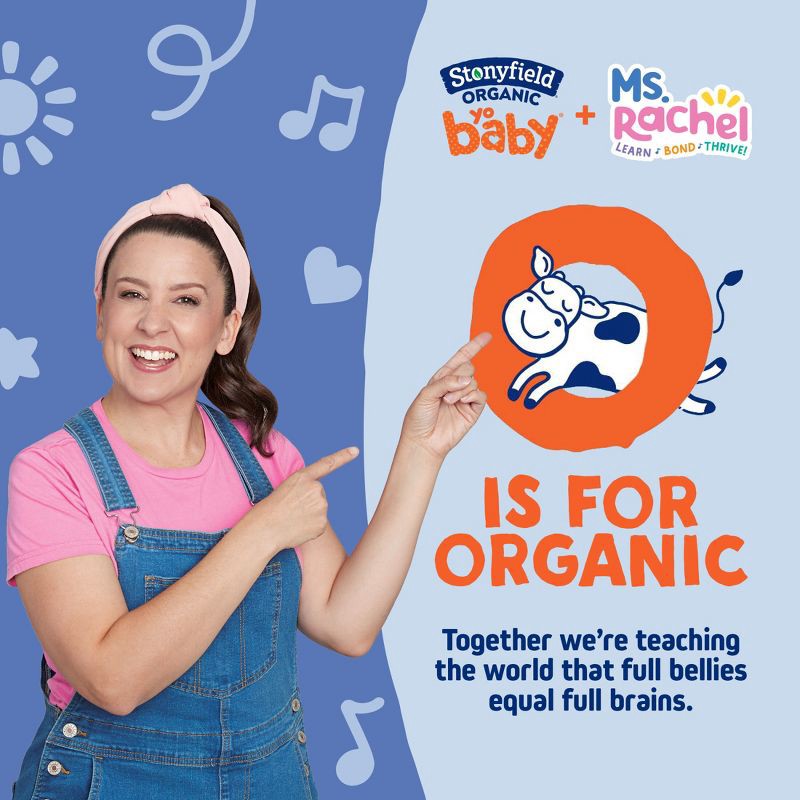 slide 6 of 10, Stonyfield Organic YoBaby Peach & Oat Whole Milk Yogurt - 13.6oz/4ct, 13.6 oz, 4 ct