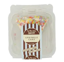 By The Way Bakery Sprinkle Cake Slice