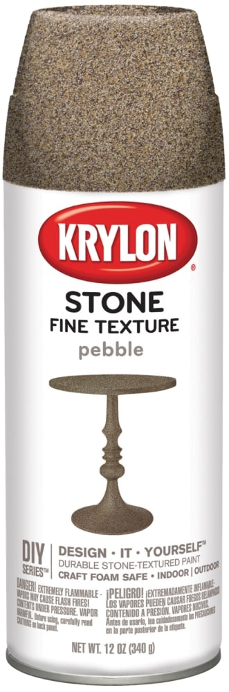 slide 1 of 1, Krylon Stone Fine Texture Spray Finish - Pebble - 12 Ounce, 12 oz