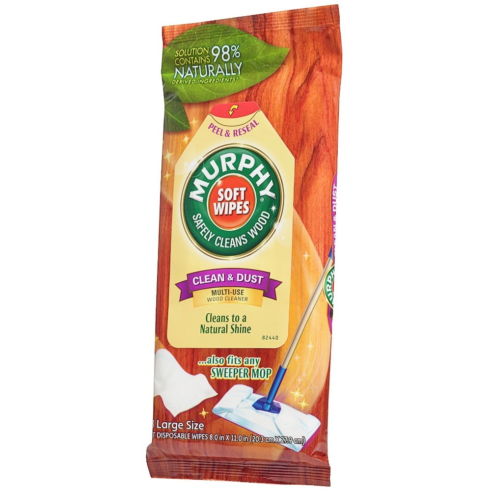 slide 3 of 3, Murphy's's Clean & Dust Wood Cleaner Soft Wipes, 18 ct