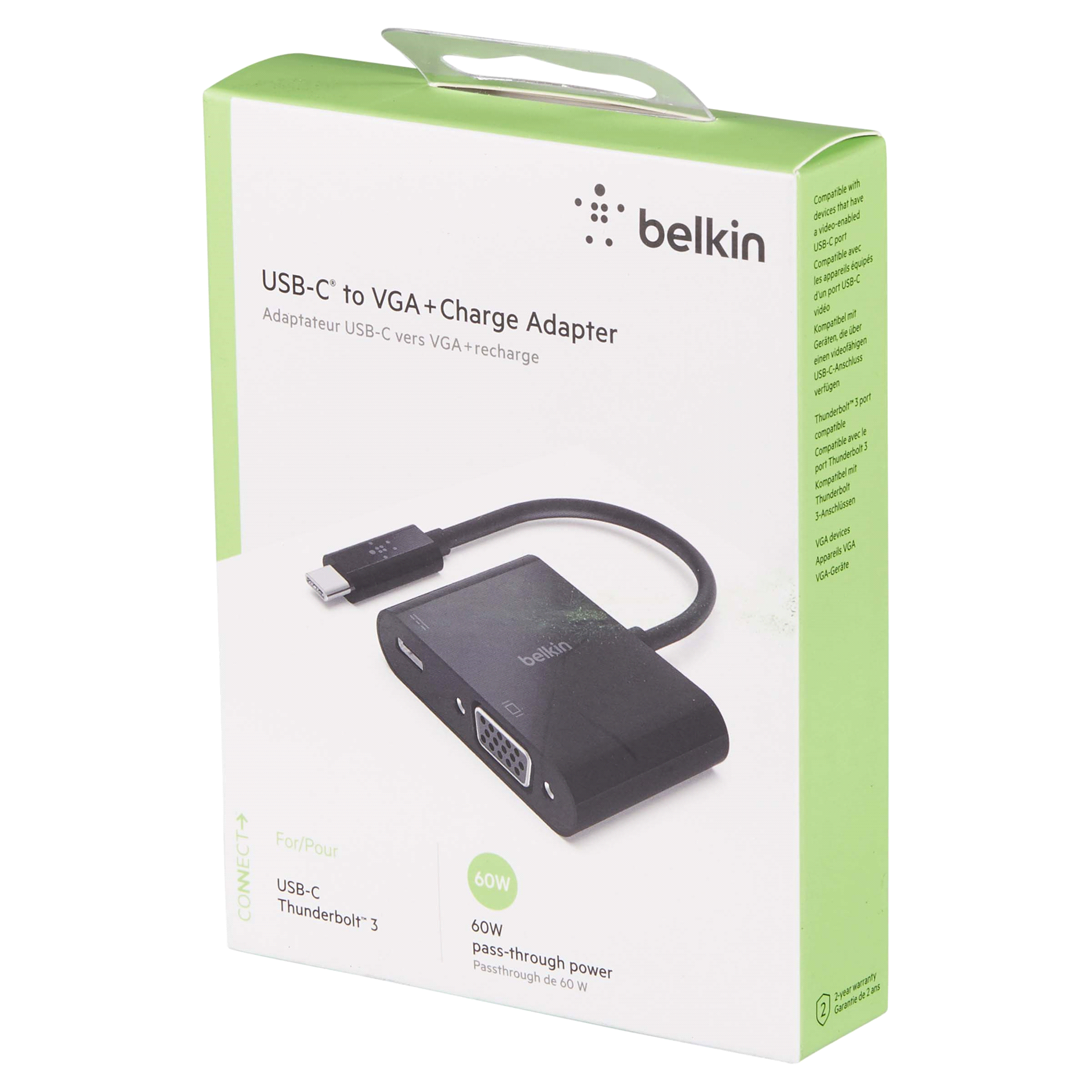 slide 7 of 29, Belkin USB-C to VGA + Charge Adapter, 1 ct