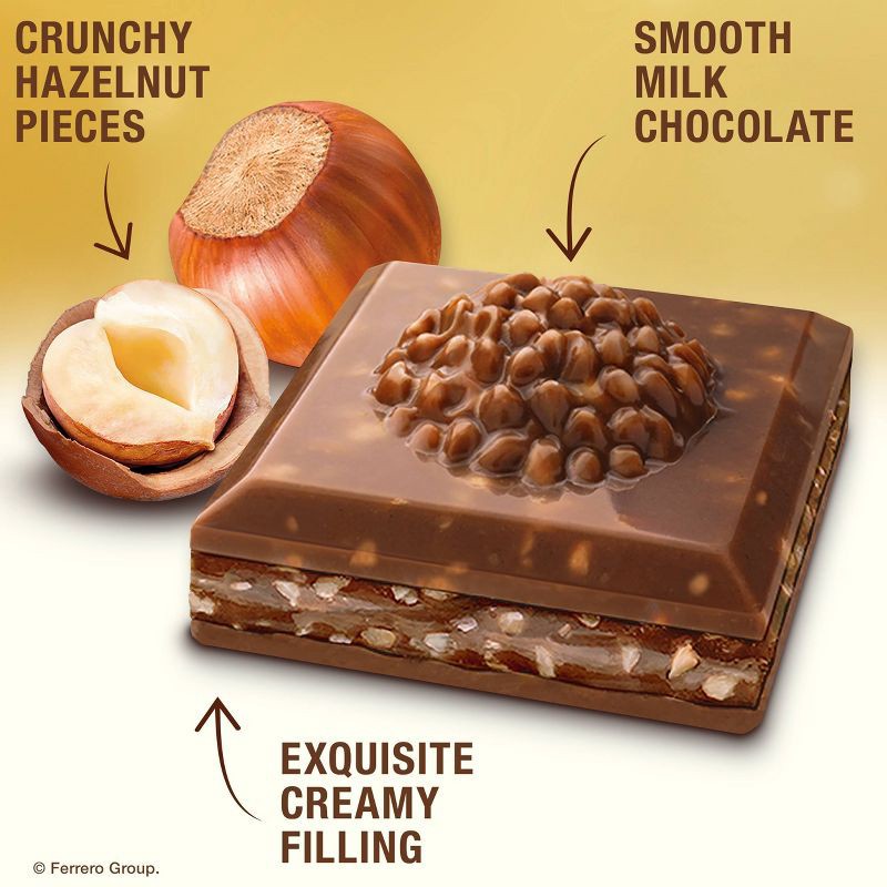 slide 6 of 6, Ferrero Rocher Milk Chocolate Hazelnut Candy Bar - 3.1oz, 3.1 oz