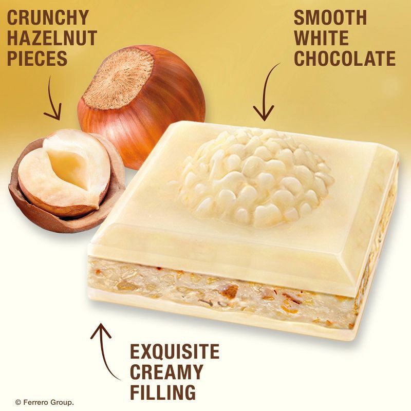 slide 3 of 6, Ferrero Rocher White Chocolate Hazelnut Candy Bar - 3.1oz, 3.1 oz