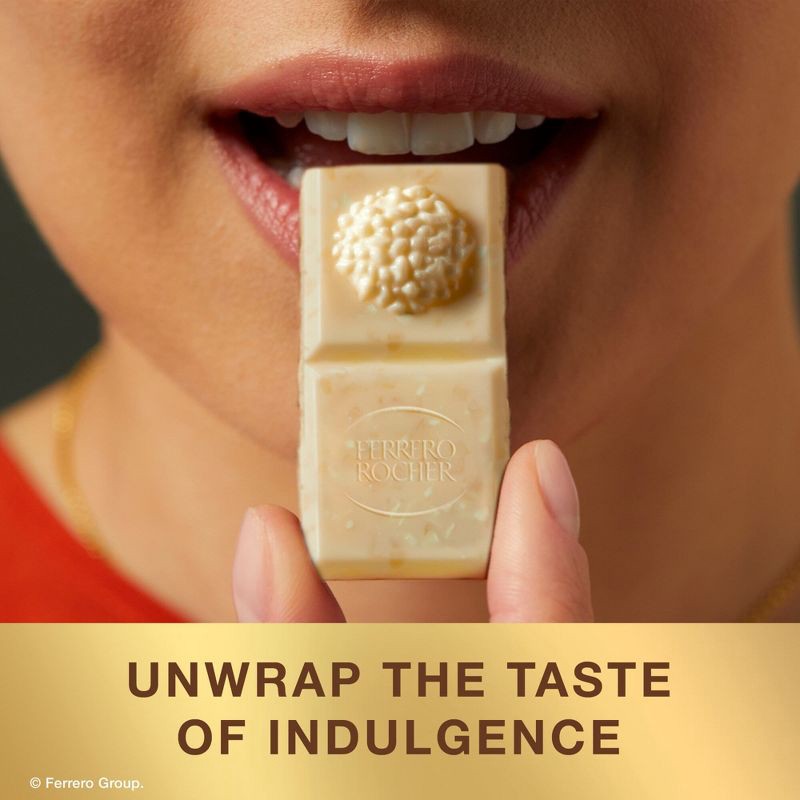 slide 4 of 6, Ferrero Rocher White Chocolate Hazelnut Candy Bar - 3.1oz, 3.1 oz