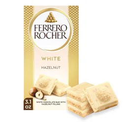 Ferrero Rocher White Chocolate Hazelnut Candy Bar - 3.1oz