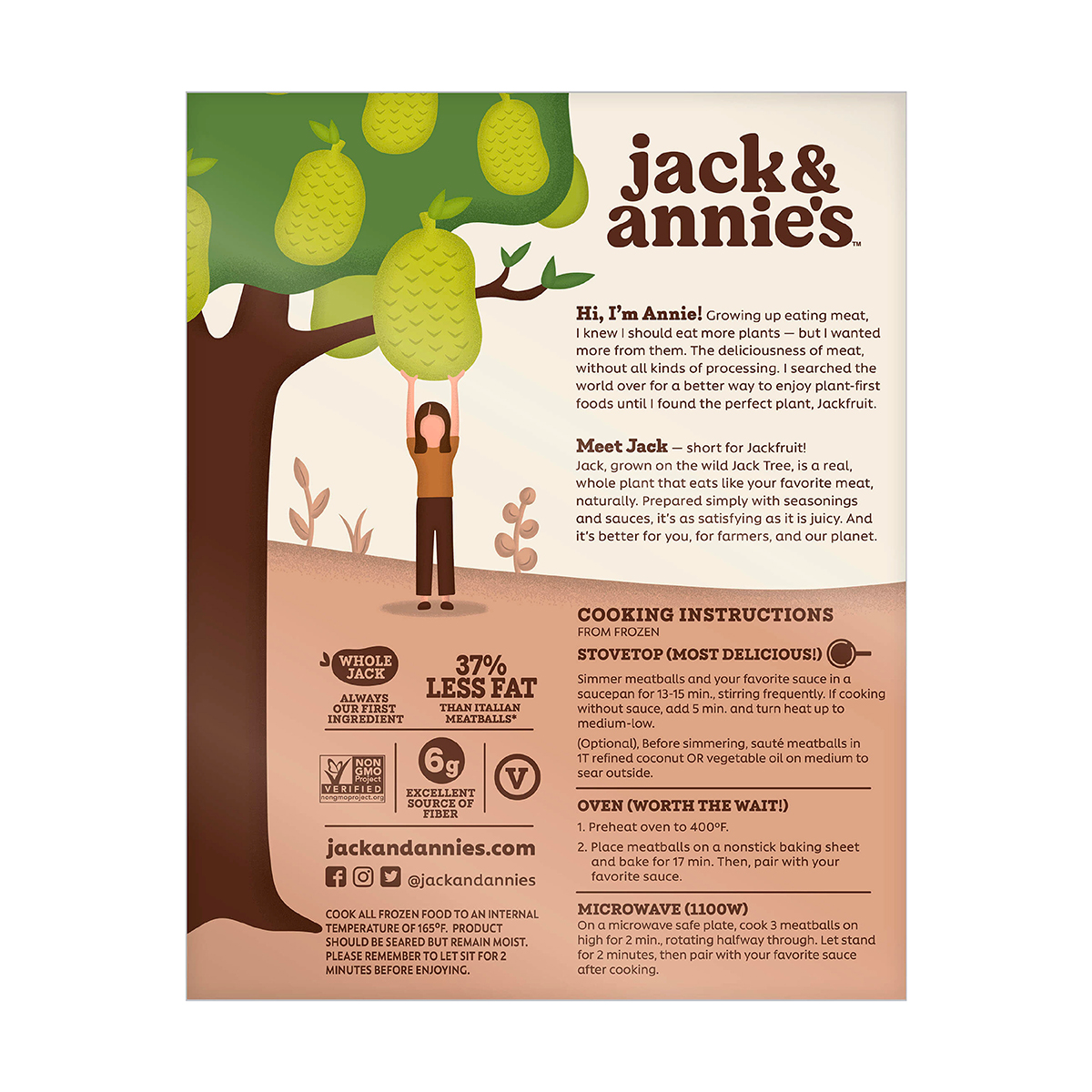 slide 3 of 7, Jack & Annie's Vegan Classic Jack Meatballs 9.6 oz, 9.6 oz