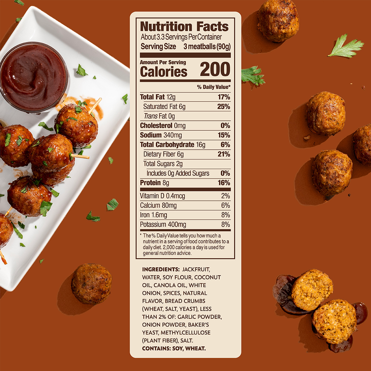 slide 4 of 7, Jack & Annie's Vegan Classic Jack Meatballs 9.6 oz, 9.6 oz