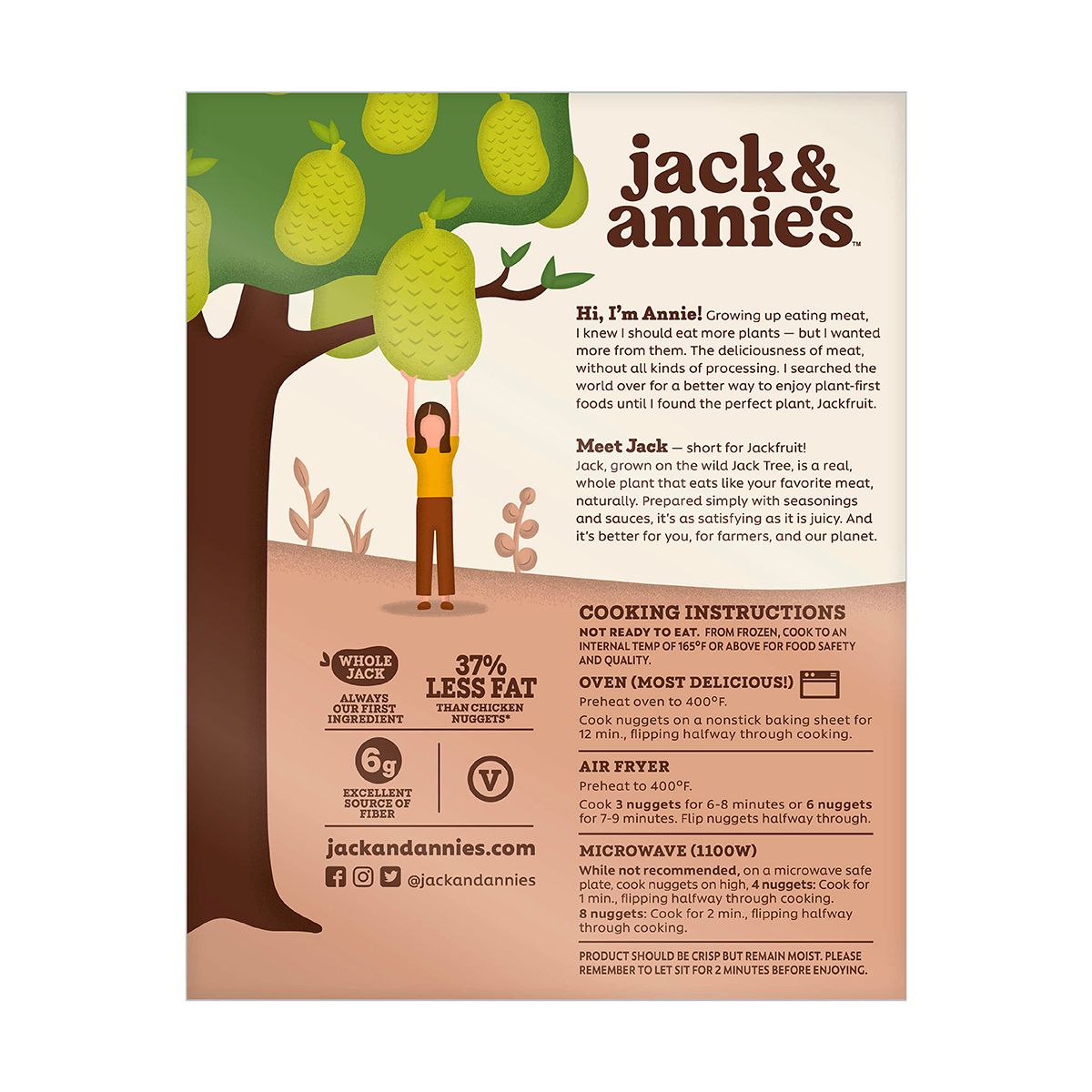 slide 5 of 7, Jack & Annie's Crispy Vegan Jackfruit Nuggets 10.0 oz, 10 oz