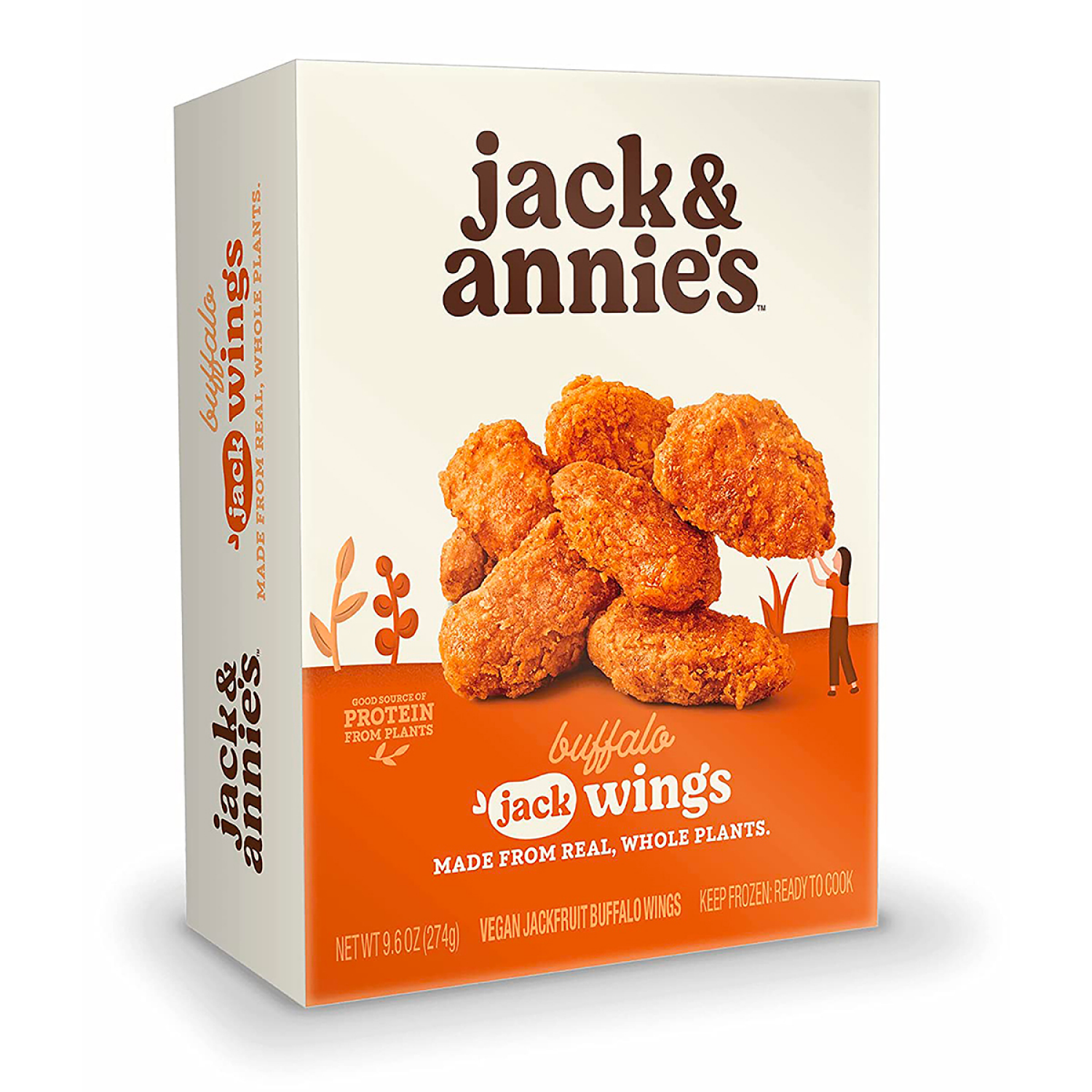 slide 1 of 5, Jack & Annie's Vegan Jackfruit Buffalo Wings 9.1 oz, 9.7 oz
