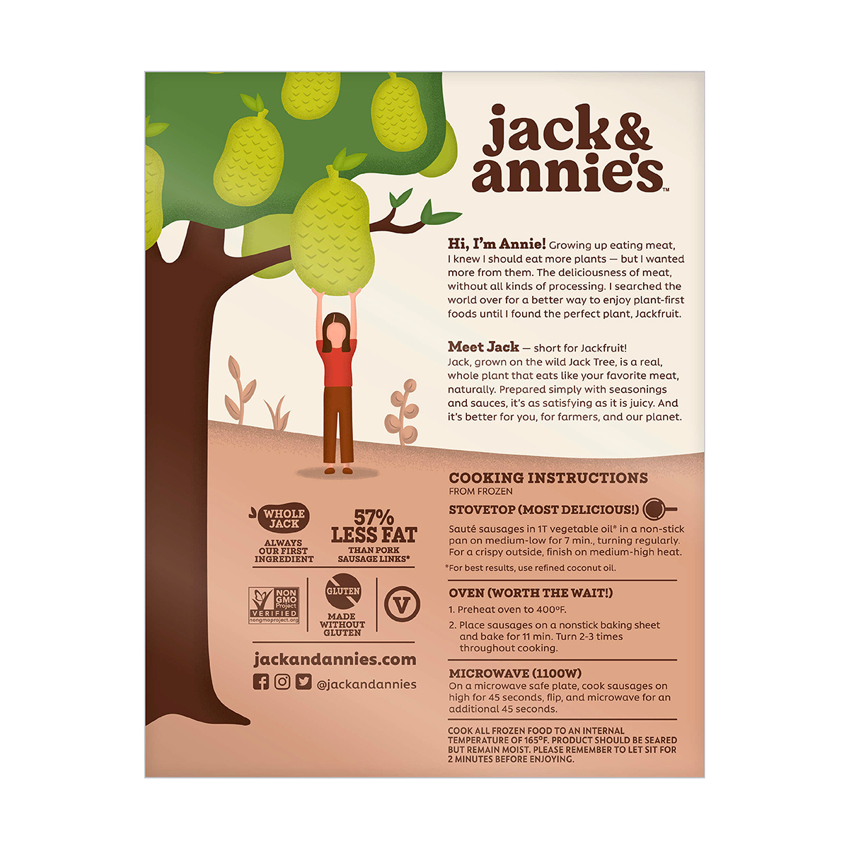 slide 4 of 7, Jack & Annie's Vegan Maple Breakfast Jackfruit Sausage Links 7.2 oz, 7.2 oz