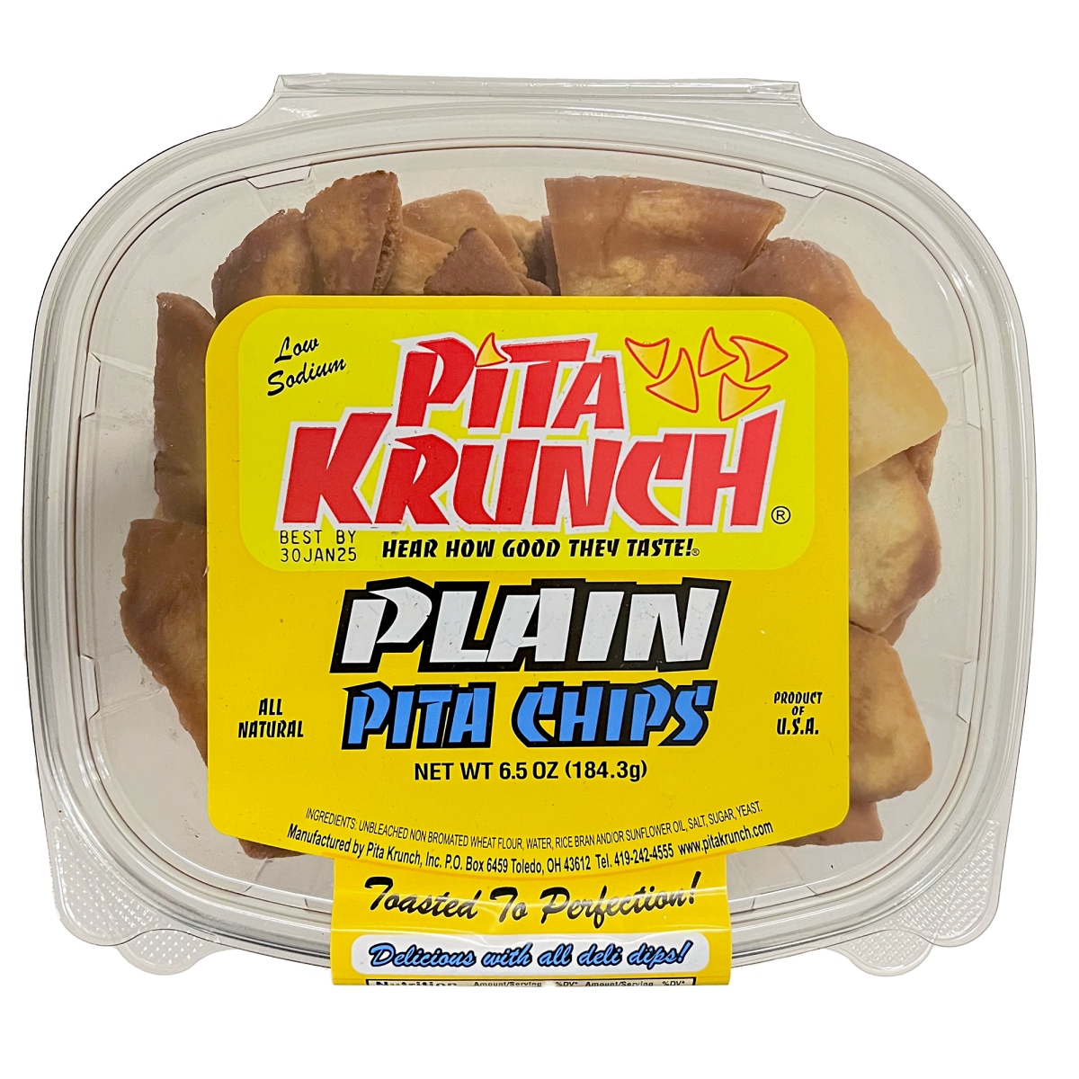 slide 2 of 2, Pita Krunch Plain Pita Chips 6.5 oz, 6.5 oz