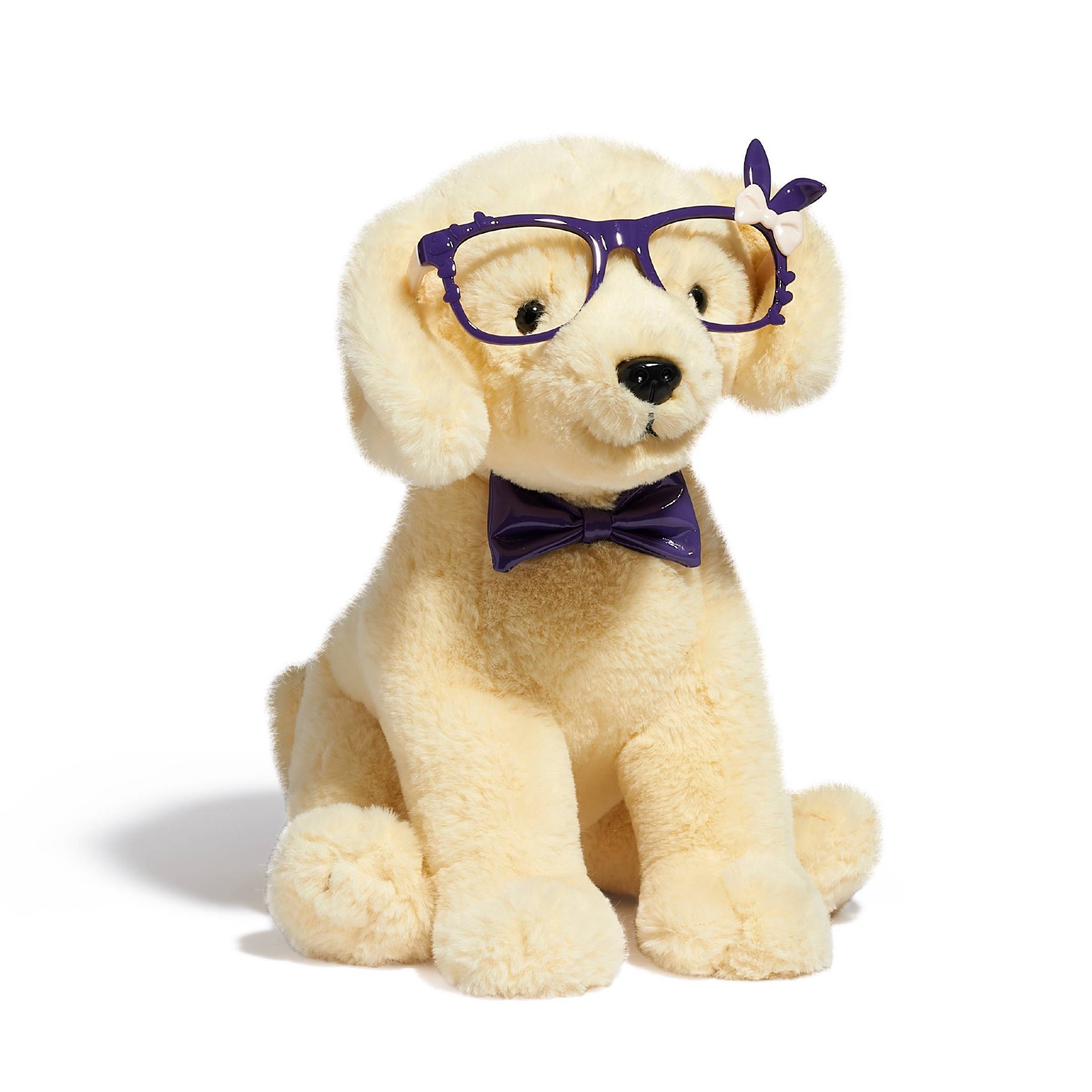 stuffed animal with glasses