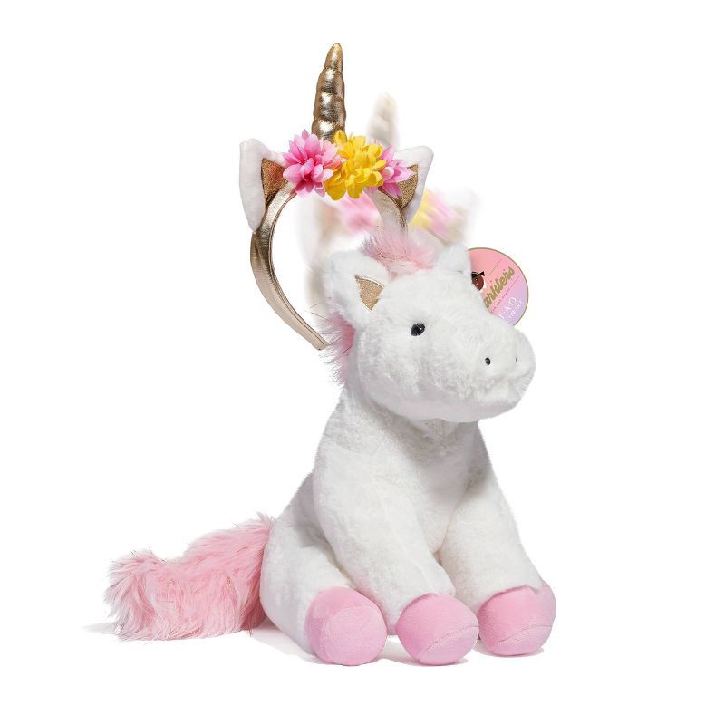 slide 1 of 1, FAO Schwarz 12" Sparklers Pony with Removable Fantasy Headband Toy Plush, 1 ct