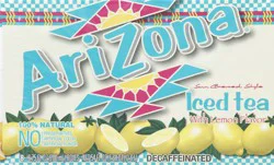 AriZona Decaffeinated Iced Tea with Lemon Flavor 8 - 6.75 fl oz Boxes