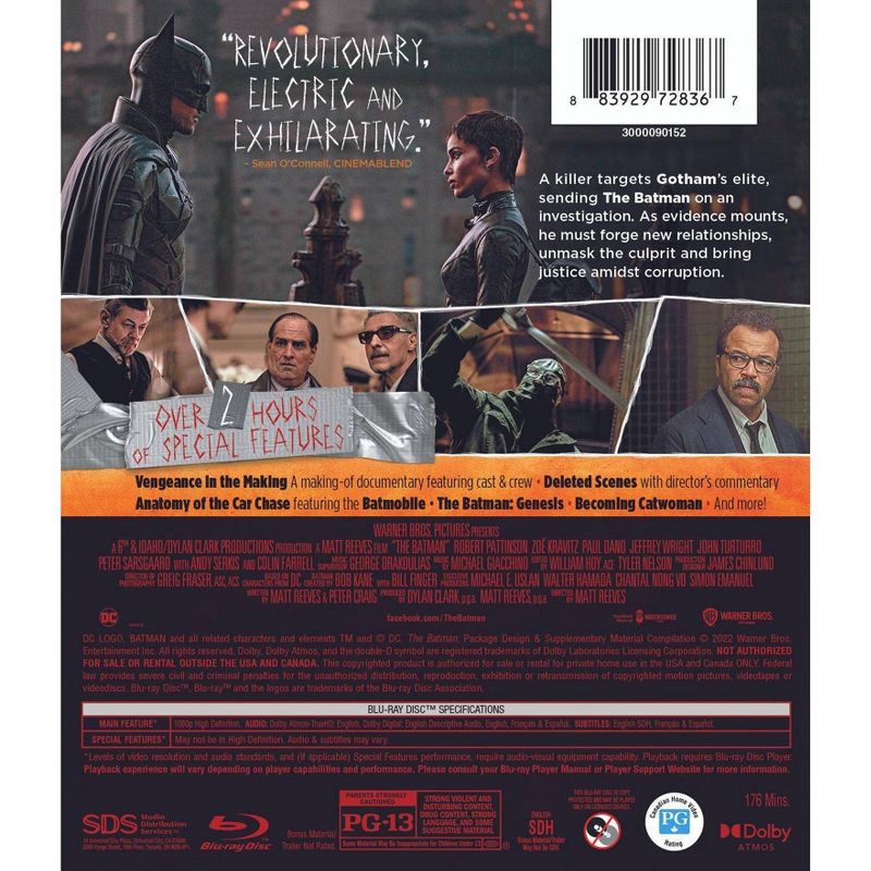 slide 3 of 3, Warner Home Video The Batman (Blu-ray + DVD + Digital), 1 ct