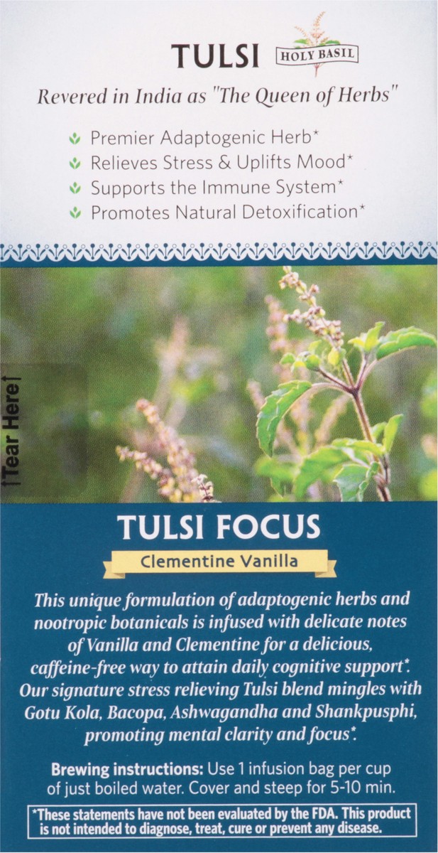 slide 6 of 14, Organic India Tulsi Focus Clem Van, 18 ct