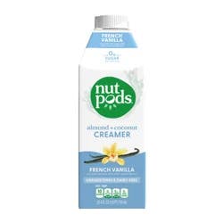 nutpods French Vanilla Unsweetened Non Dairy Coffee Creamer made with Almonds and Coconuts