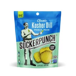 SuckerPunch Chip Cut Classic Kosher Dill Pickle Pack 3.4 fl oz