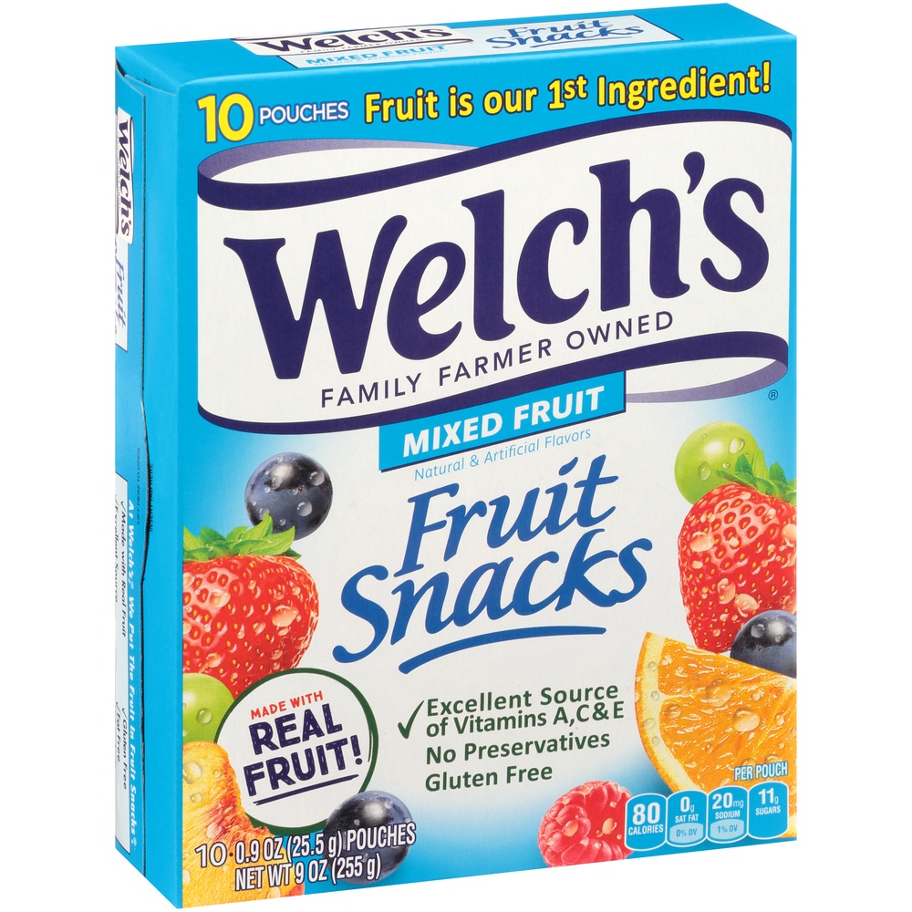 slide 3 of 9, Welch's Mixed Fruit Snacks, 10 ct; 9 oz