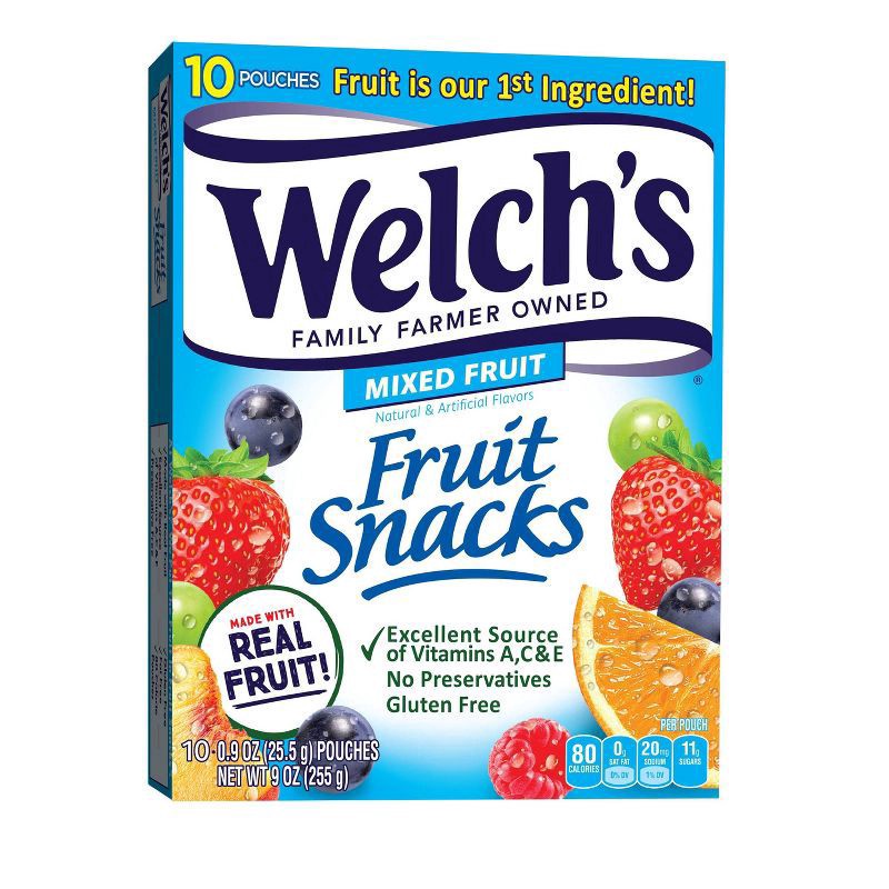 slide 1 of 7, Welch's Mixed Fruit Snacks - 9oz - 10ct, 10 ct; 9 oz