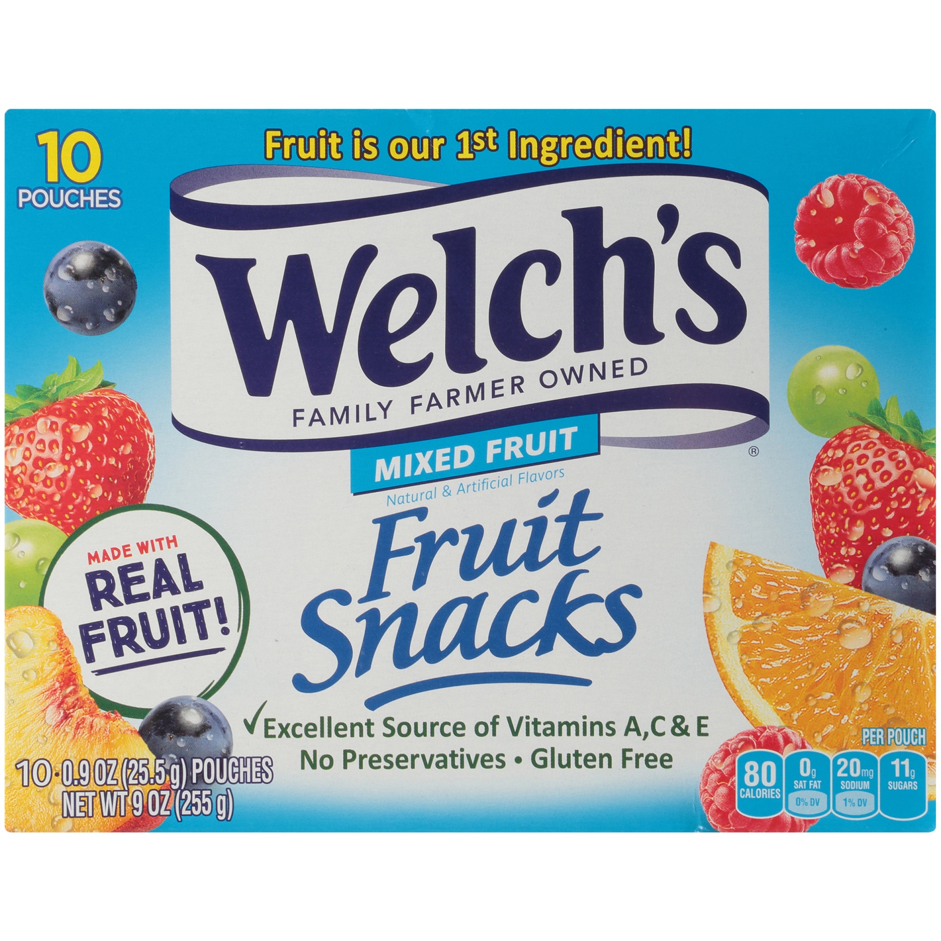 slide 7 of 9, Welch's Mixed Fruit Snacks, 10 ct; 9 oz