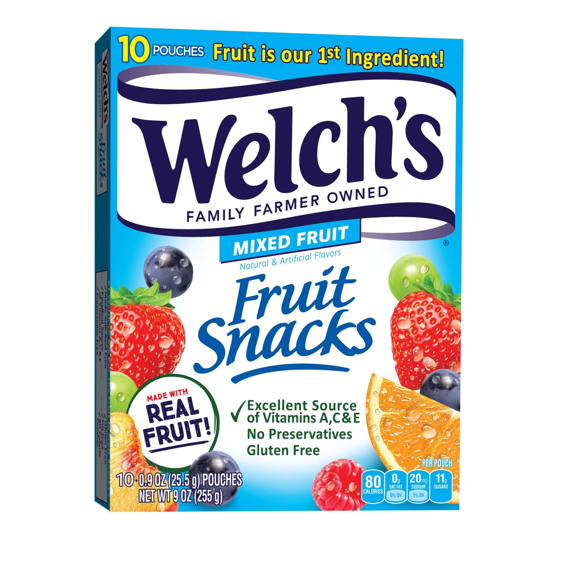 slide 1 of 9, Welch's Mixed Fruit Snacks, 10 ct; 9 oz