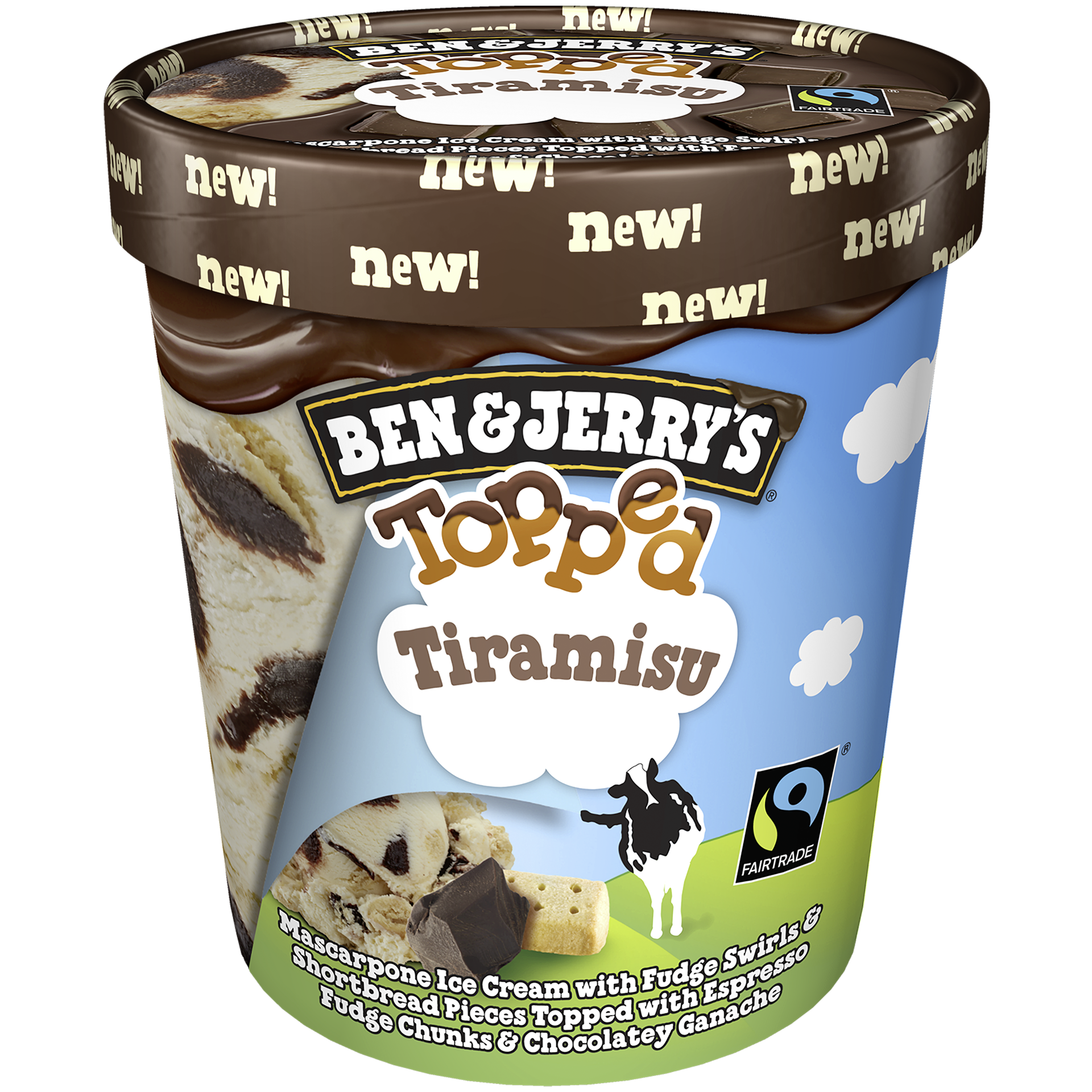 slide 3 of 5, Ben & Jerry's Ben&jerry Tiramisu Topped Ic, 15.2 fl oz