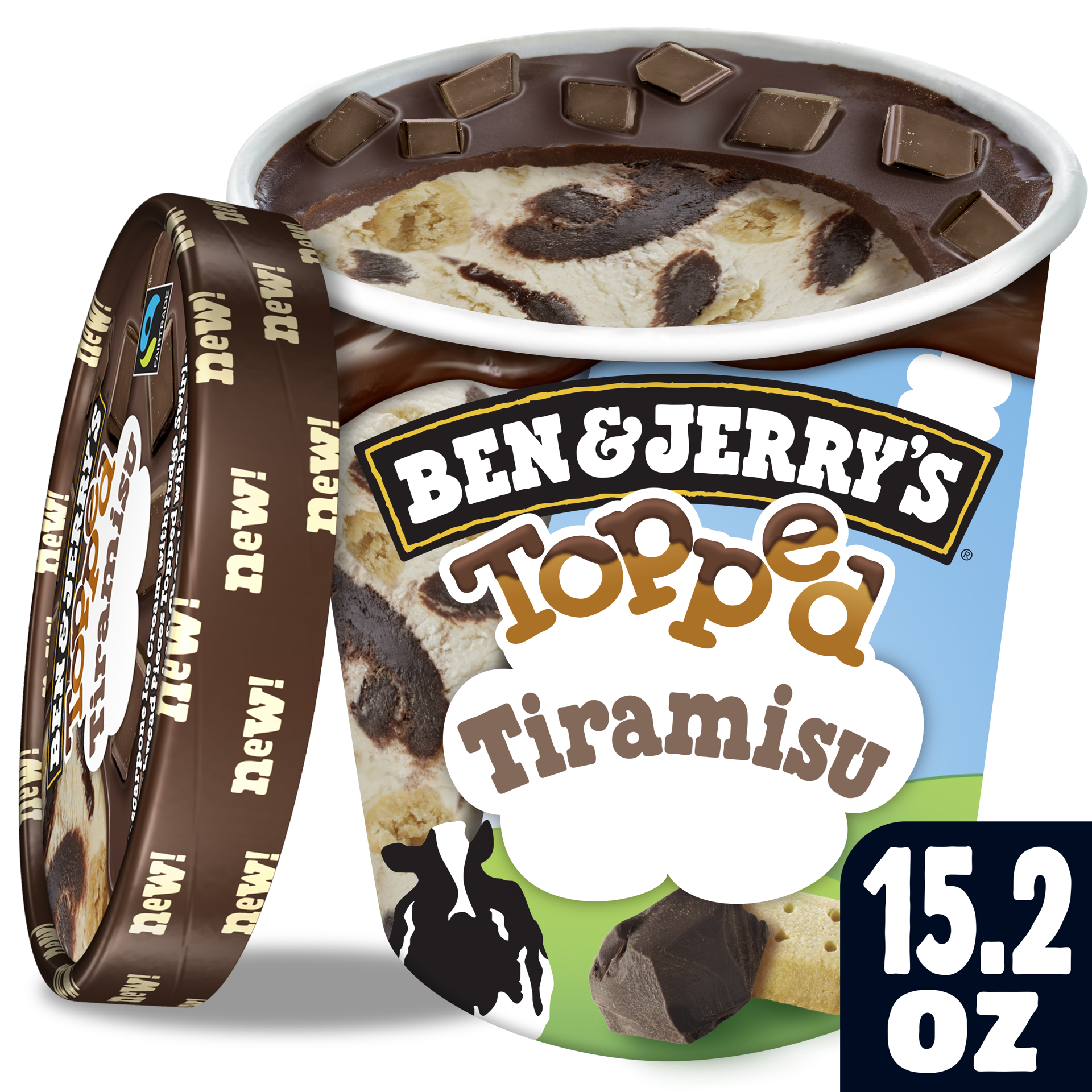 slide 5 of 5, Ben & Jerry's Ben&jerry Tiramisu Topped Ic, 15.2 fl oz