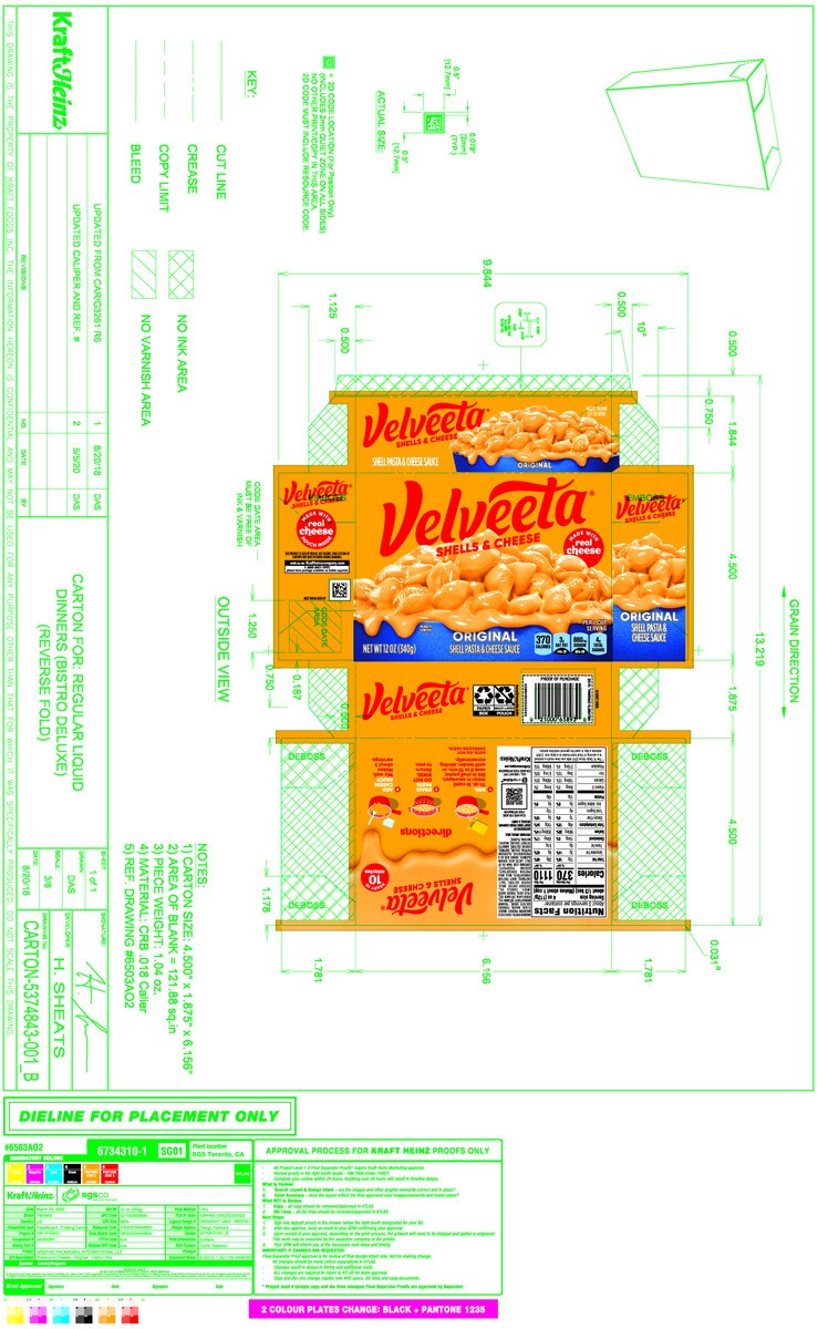 slide 5 of 13, Velveeta Shells & Cheese Original Shell Pasta & Cheese Sauce Meal, 2 ct Pack, 12 oz Boxes, 2 ct