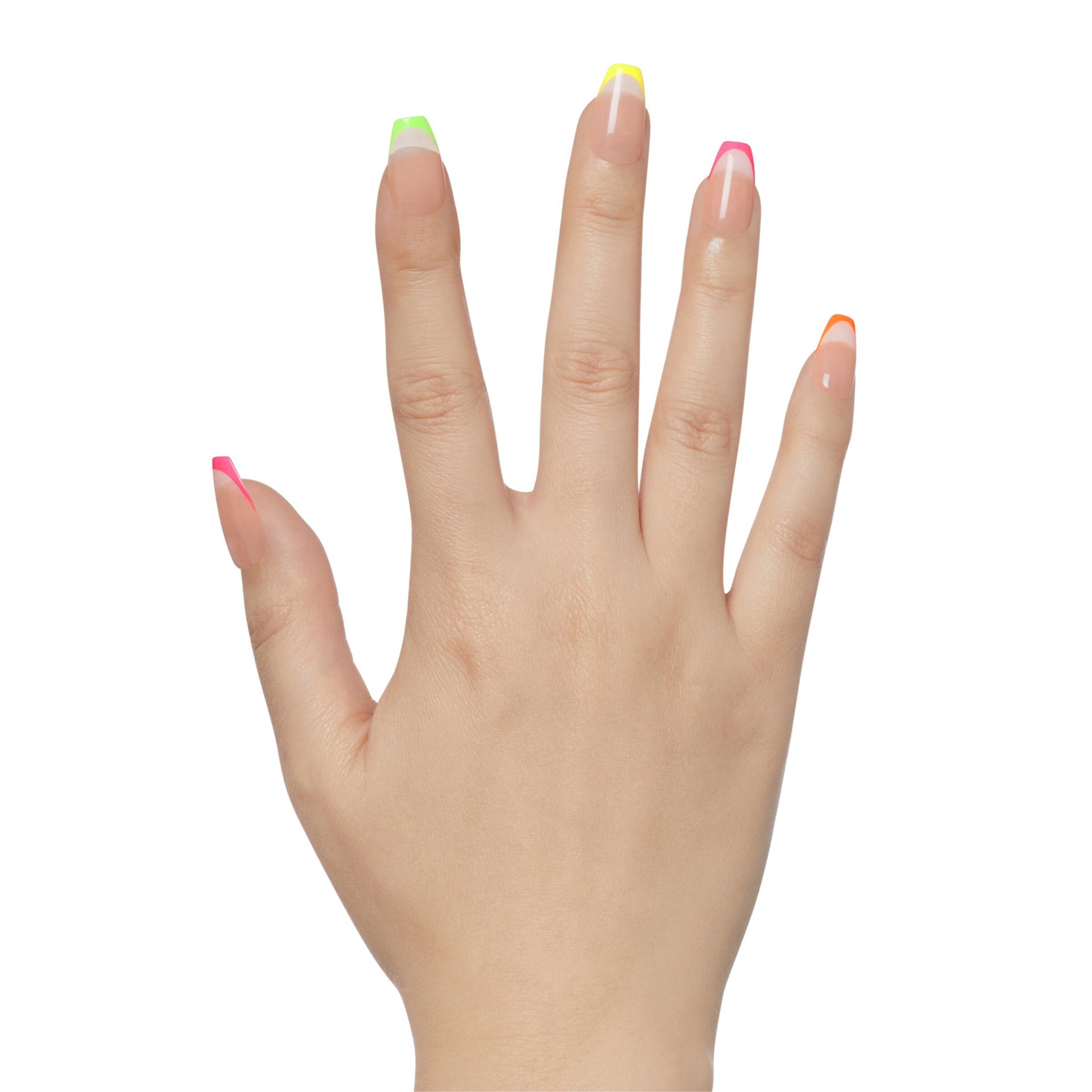 slide 7 of 15, imPRESS KISS imPRESS Press-On Manicure Multicolored Medium Almond Fake Nails – ‘Enjoy Today'' – 30ct, 34 pc