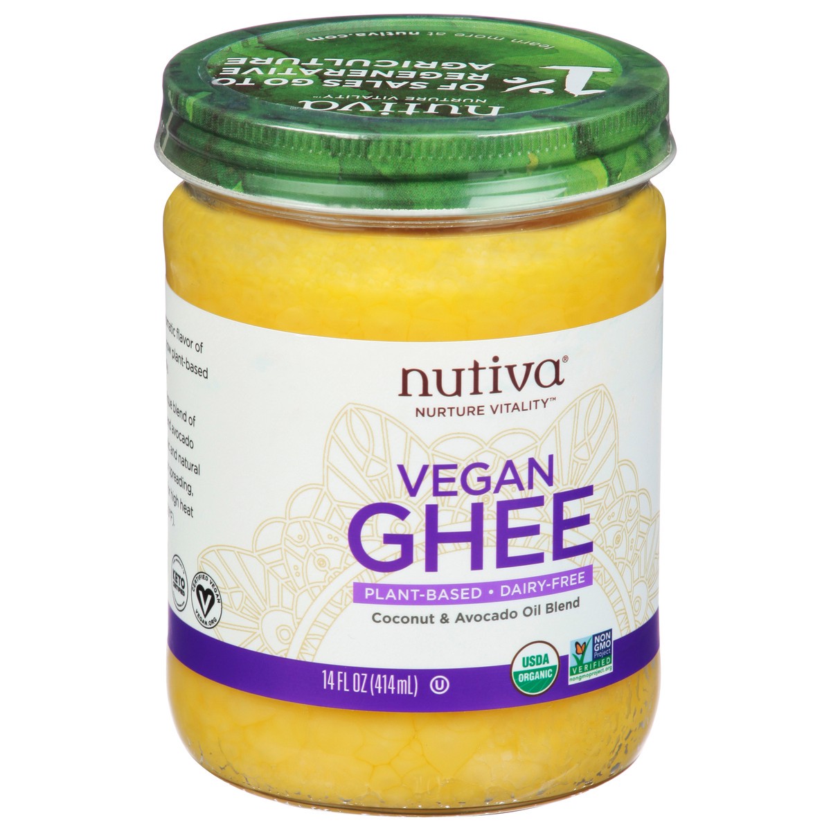 slide 7 of 9, Nutiva Organic Plant-based Ghee, 1 ct