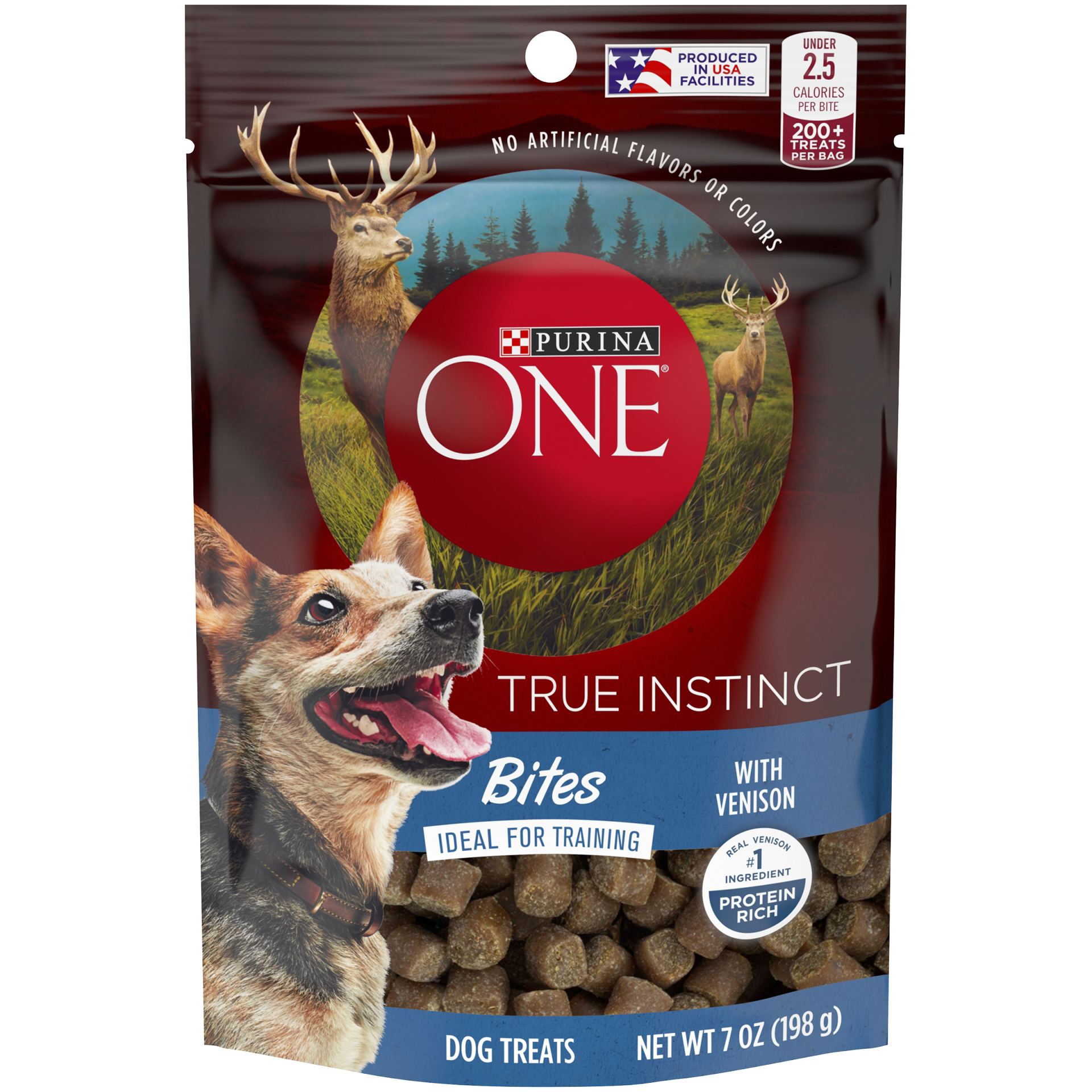 slide 1 of 1, ONE True Instinct Venison Dog Treat, 7 oz