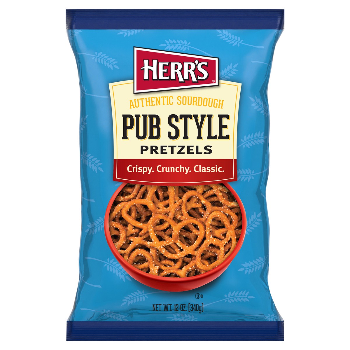 slide 1 of 7, Herr's Pub Style Authentic Sourdough Pretzels 12 oz, 12 oz