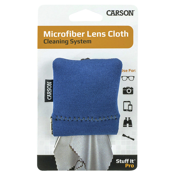 slide 2 of 25, Carson Stuff-It Microfiber Lens & Screen Cleaning Cloth (SN-80), 1 ct