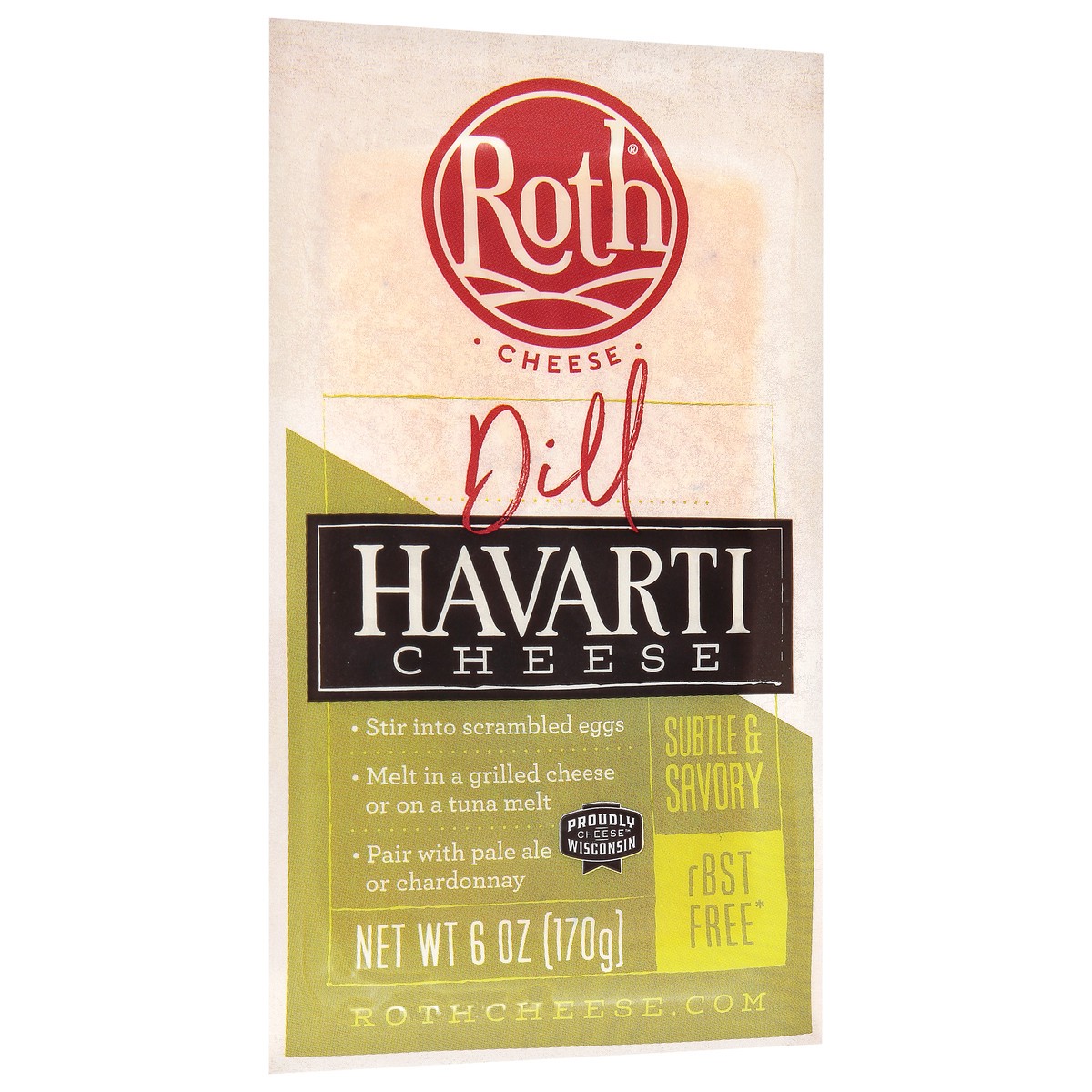 slide 5 of 9, Roth Dill Havarti Cheese 6 oz, 6 oz