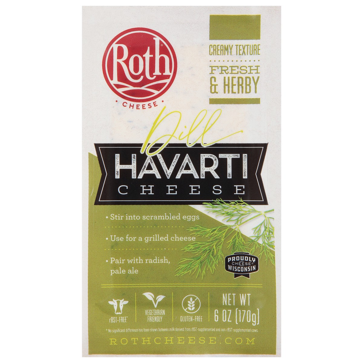 slide 7 of 9, Roth Dill Havarti Cheese 6 oz, 6 oz